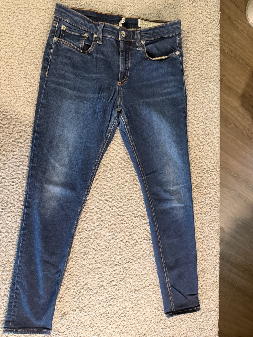 rag & bone Indigo Fade Skinny Jeans